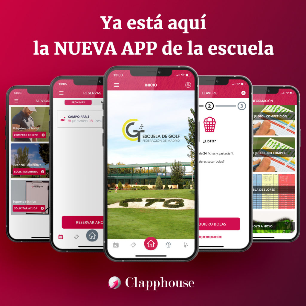 La Escuela de Golf de la Real Federación de Golf de Madrid lanza Clapphouse